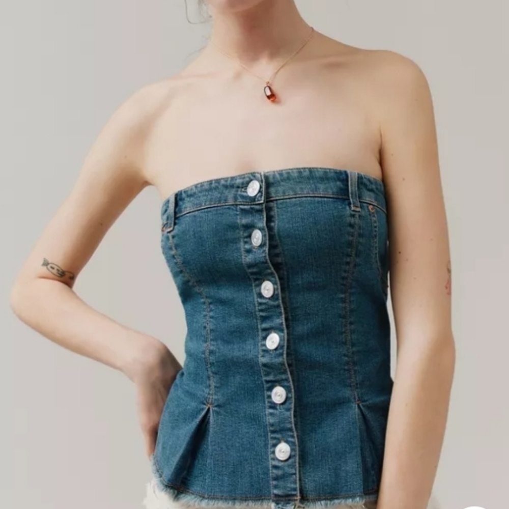 Denim bustier - Picture 2 of 8